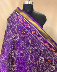 Purple Manekchowk Designer Patola Dupatta