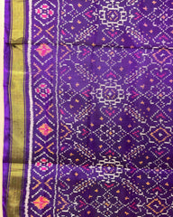 Purple Manekchowk Designer Patola Dupatta