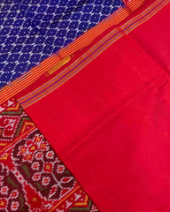 Red & Blue Jaali Design Patola Saree