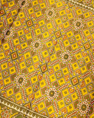 Pink & Yellow Manekchow Tissue Designer Patola Saree