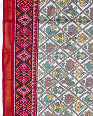 Pink & White Narikunj Designer Patola Saree