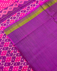 Purple & Pink Bandhani Design Patola Saree