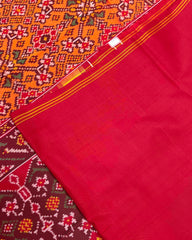 Red & Orange Navratan Patola Saree