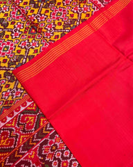 Red & Yellow Navratan Patola Saree