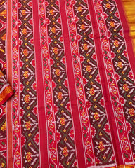 Red & Maroon Narikunj Traditional Patola Saree