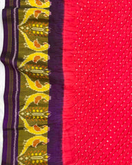 Purple & Red Patola Bandhej