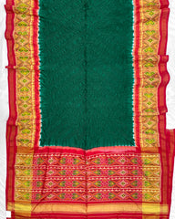 Red & Green Patola Bandhej