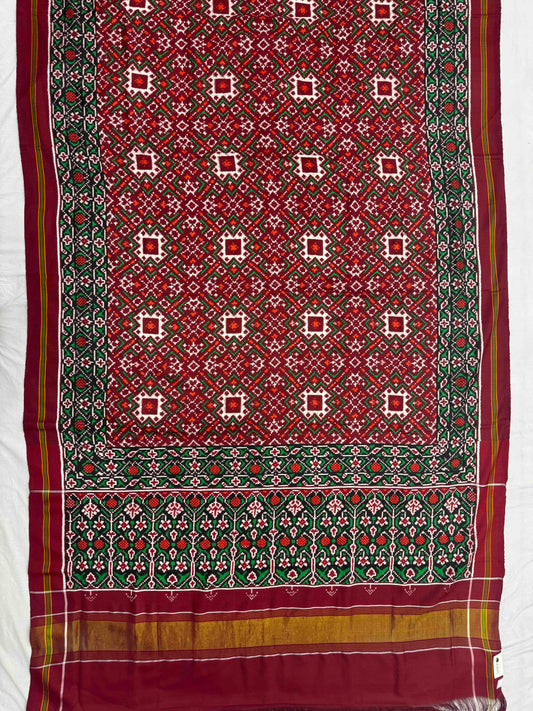 Natural dyes Maroon Patan Patola