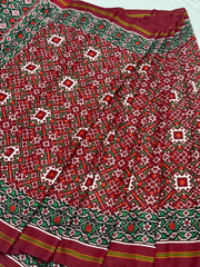 Natural dyes Maroon Patan Patola