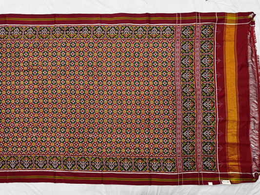 Natural Dyes Buttonful design Patan Patola