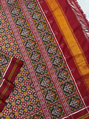 Natural Dyes Buttonful design Patan Patola