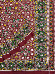Natural dyes Ancient Vora Gaji Patan Patola saree in Natural dyes