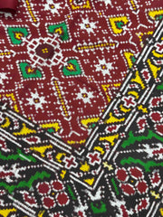 Natural dyes Ancient Vora Gaji Patan Patola saree in Natural dyes