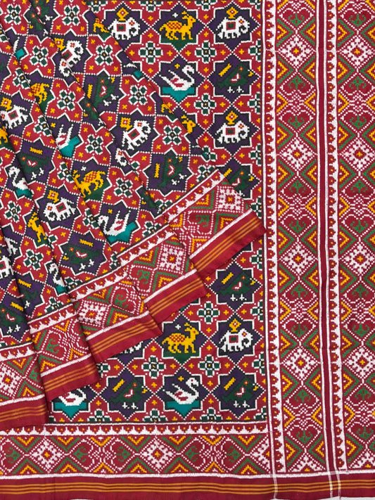 Red & Purple Narikunjar star Patan Patola