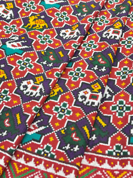 Red & Purple Narikunjar star Patan Patola