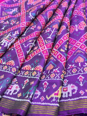 Uppada Style Zari weave Pallu Patola saree