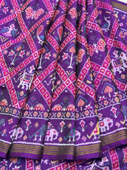 Uppada Style Zari weave Pallu Patola saree