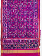 Purple Pink Narikunj Navratan mix Patola