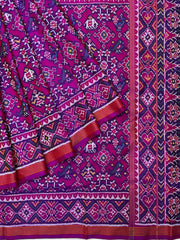 Purple Pink Narikunj Navratan mix Patola