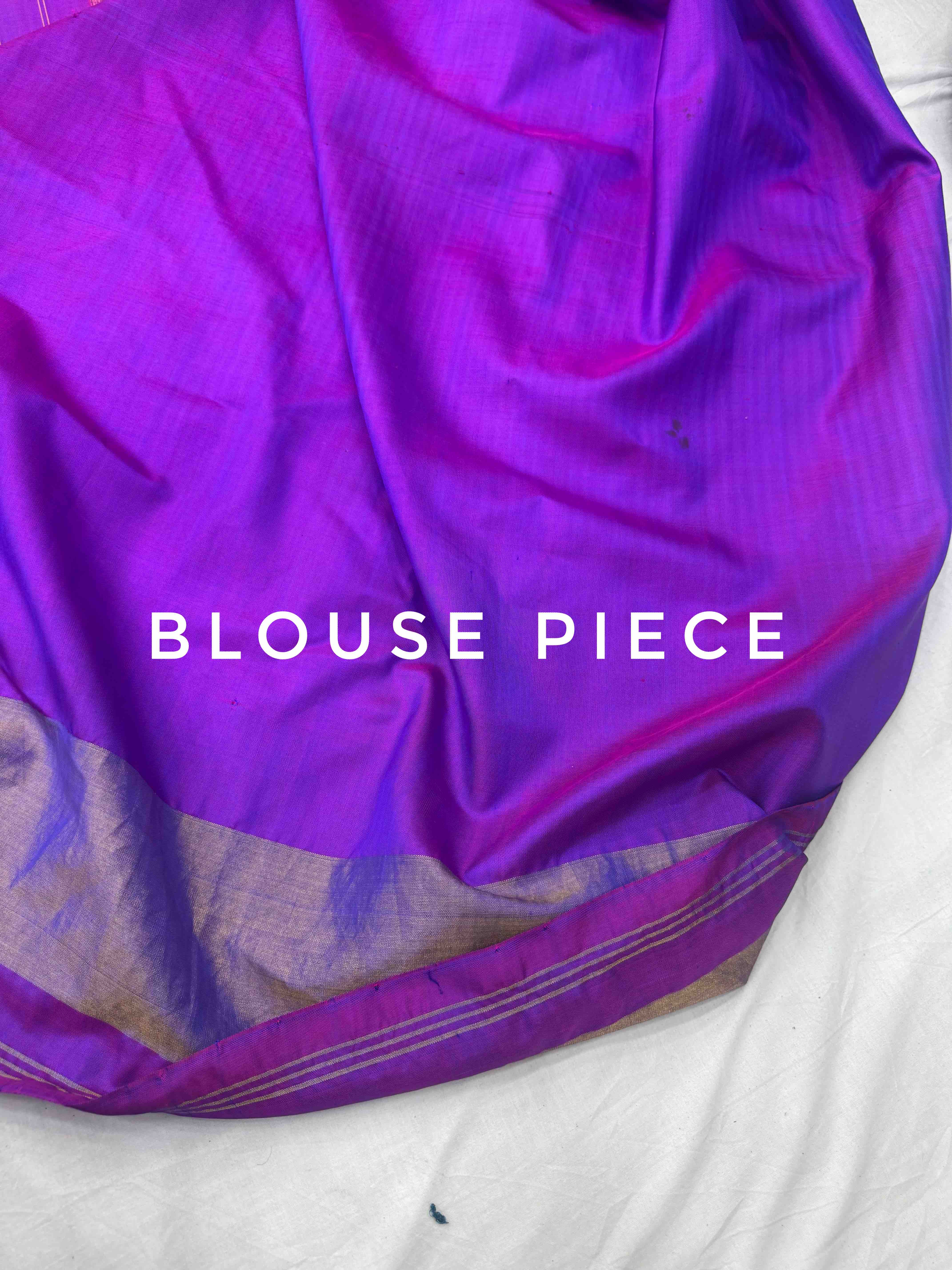 Purple cyan Bandhani Patola Saree