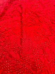 Red & Maroon Patola Bandhani Saree