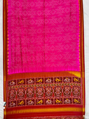 Red & Rani Bandhani Patola Saree