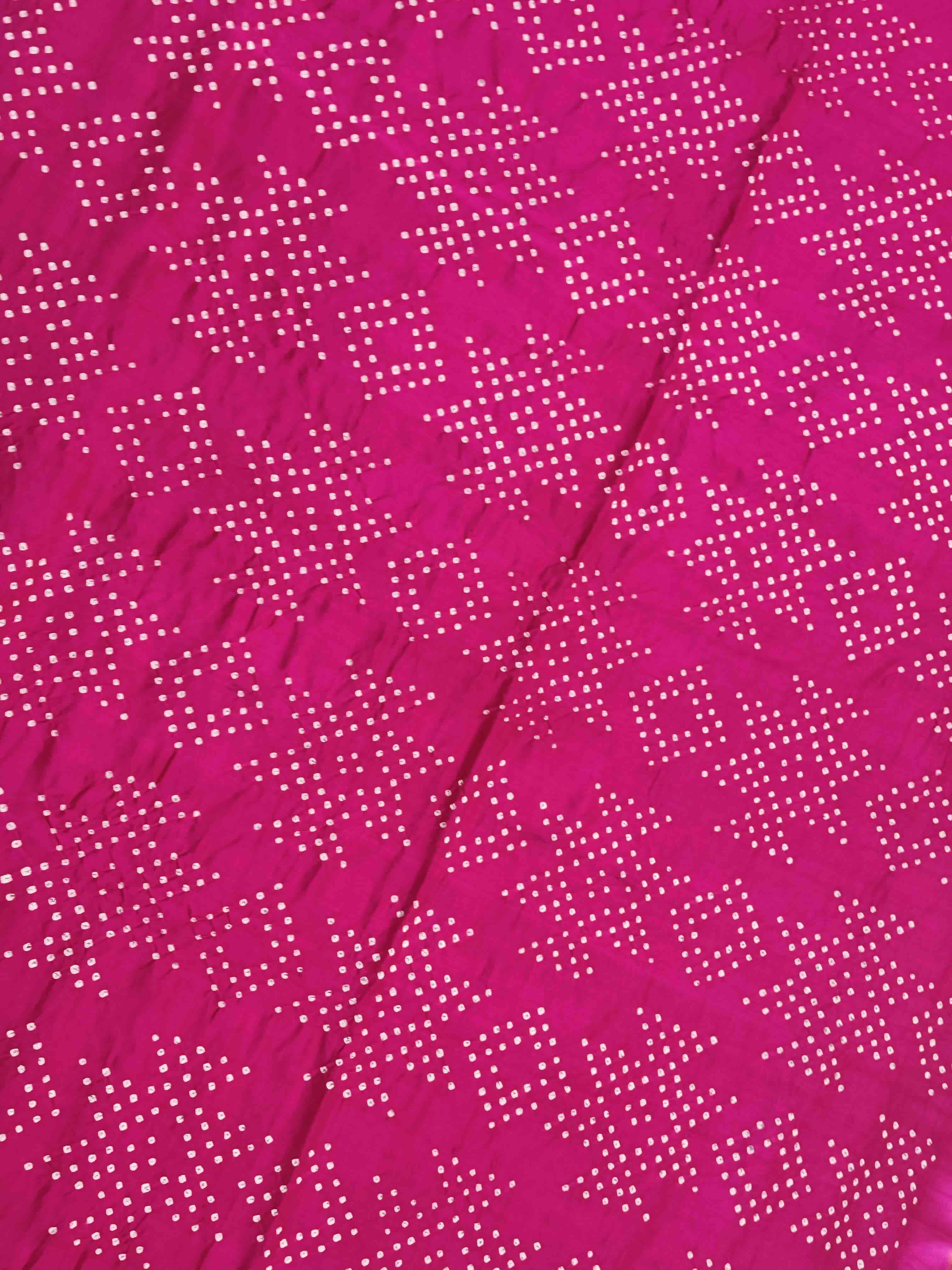 Red & Rani Bandhani Patola Saree