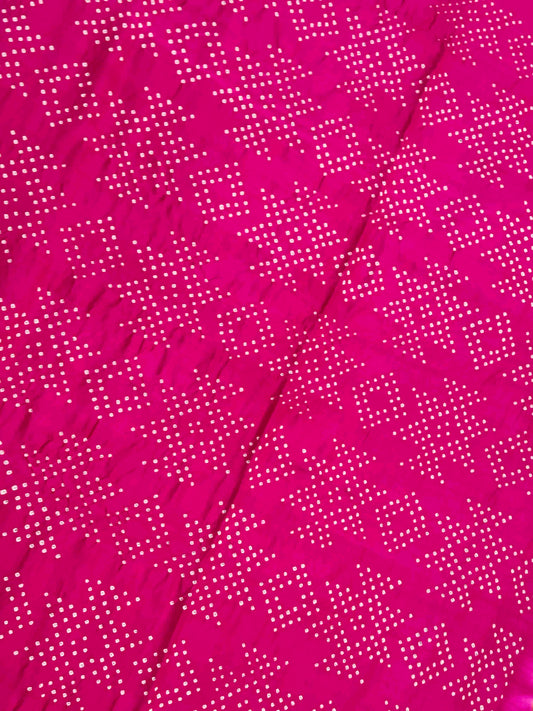 Red & Rani Bandhani Patola Saree