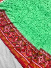 Ganga Jamuna Pista Bandhani Patola Saree