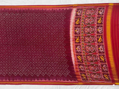 Maroon & beat maroon Bandhani Patola Saree