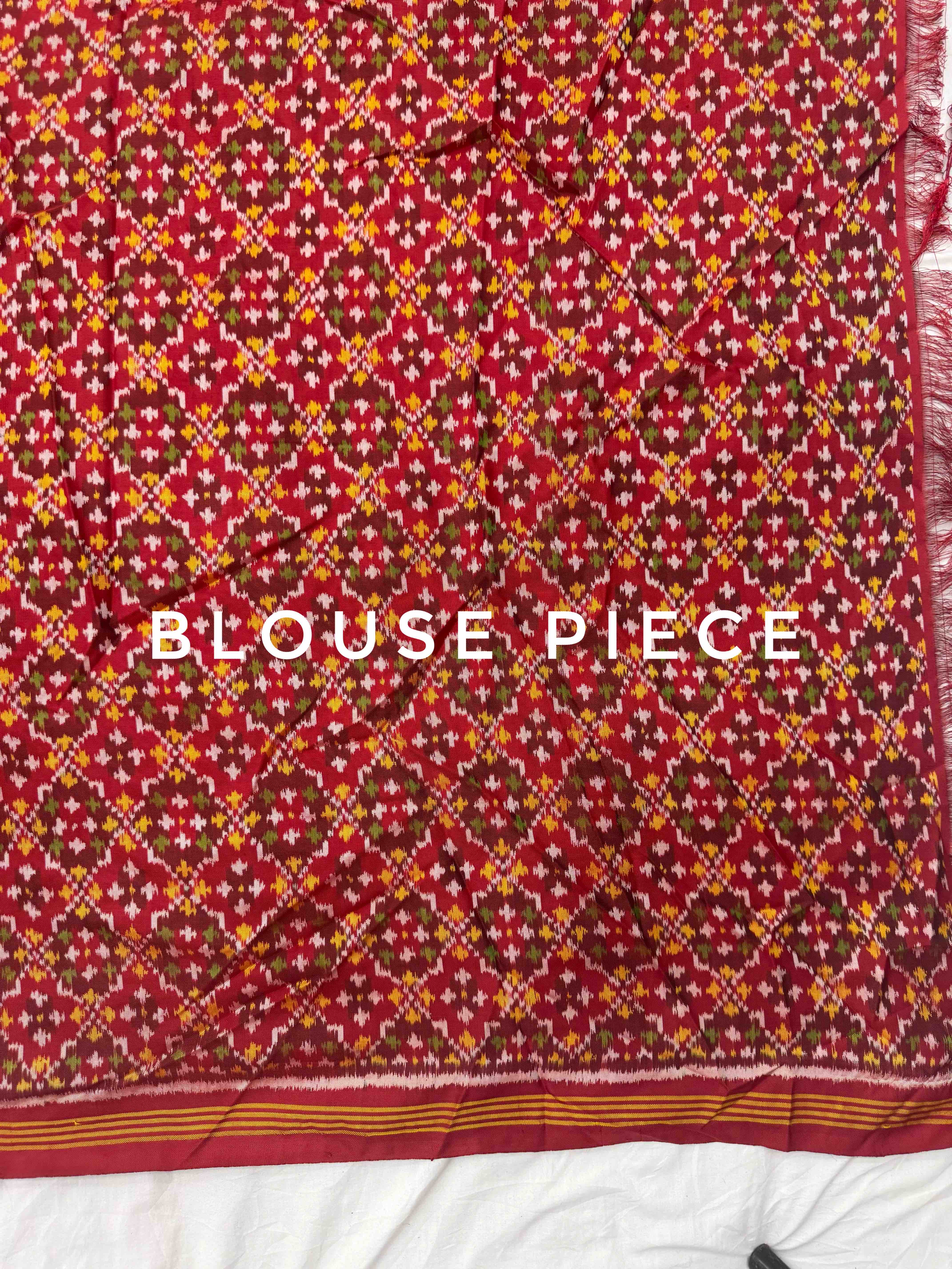 Maroon & beat maroon Bandhani Patola Saree