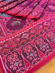 Purple pink Chhabdi figure Patola