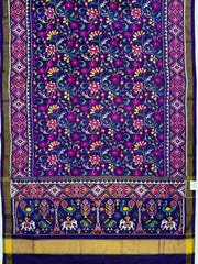 Purple creaper Design Patola Saree