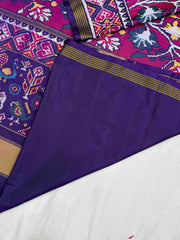 Purple & magenta pink creaper design Patola