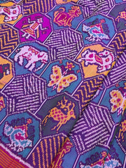 Purple Multicolour multifigure Patola