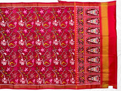 Red creaper design Patola Saree