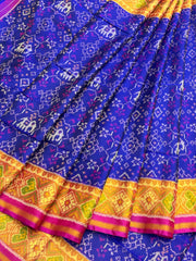 Pink & Blue navratan narikunj Patola