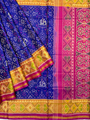 Pink & Blue navratan narikunj Patola