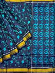 Blue & Peacock blue Designer PatolaSaree