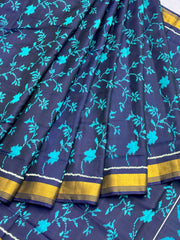 Blue & Peacock blue Designer PatolaSaree