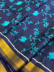 Blue & Peacock blue Designer PatolaSaree