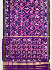 Purple Narikunj Patola with Zari weave Pallu