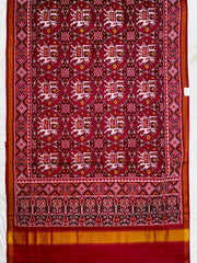 Ambadi Hathi Red Maroon Patola