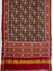 Maroon & Black Small Narikunj Patan Patola