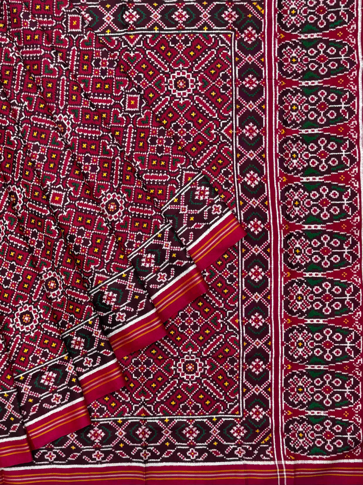 Rani Pink Manekchawk Patan Patola