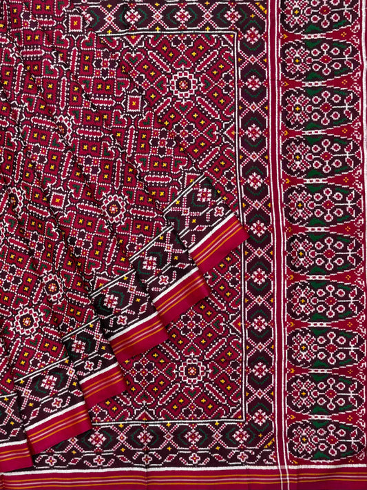 Rani Pink Manekchawk Patan Patola