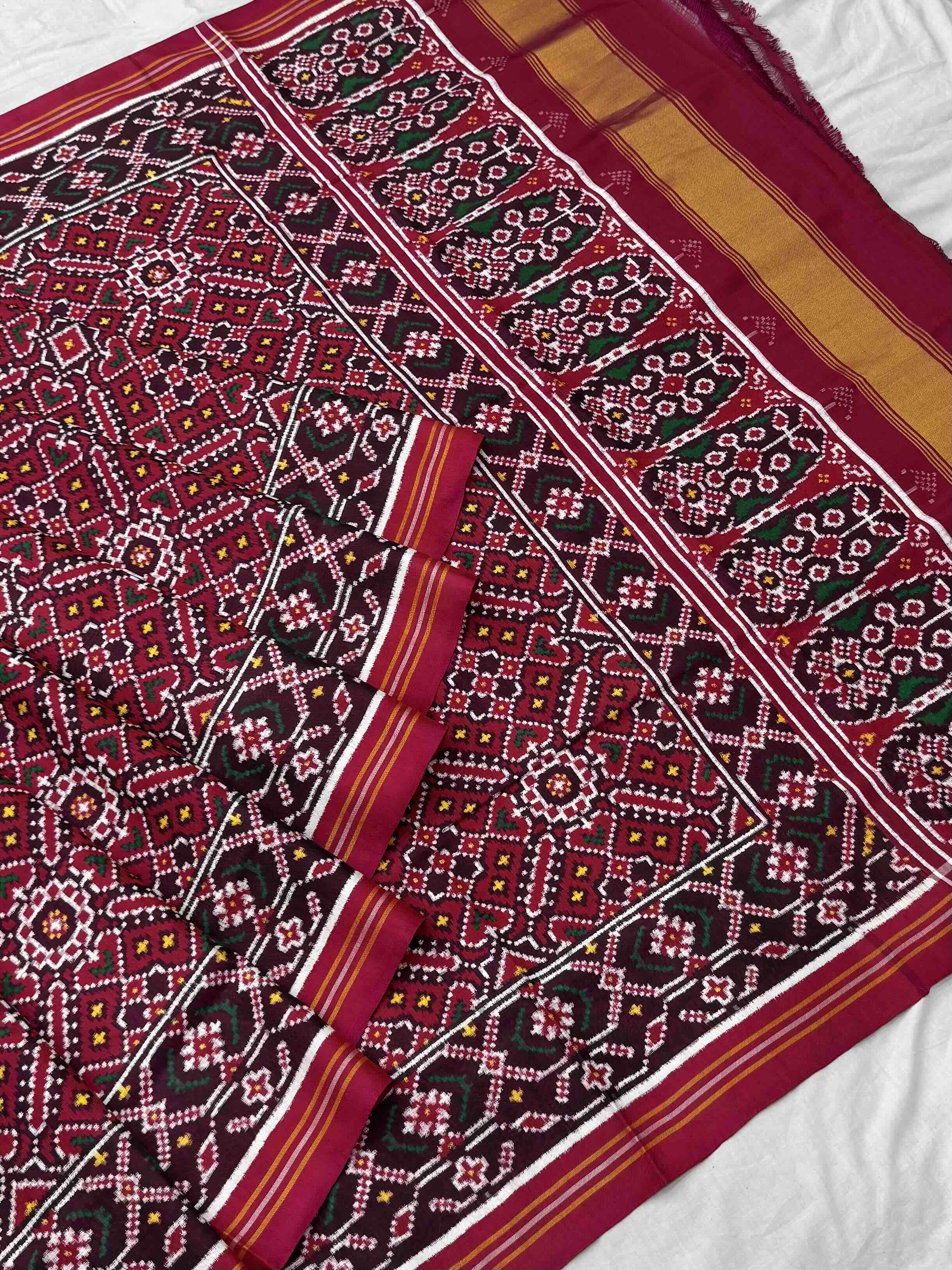 Rani Pink Manekchawk Patan Patola