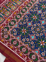 Red & Blue Navaran Patan Patola