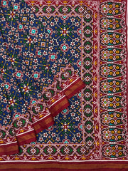 Red & Blue Navaran Patan Patola