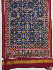 Red & Blue Navaran Patan Patola